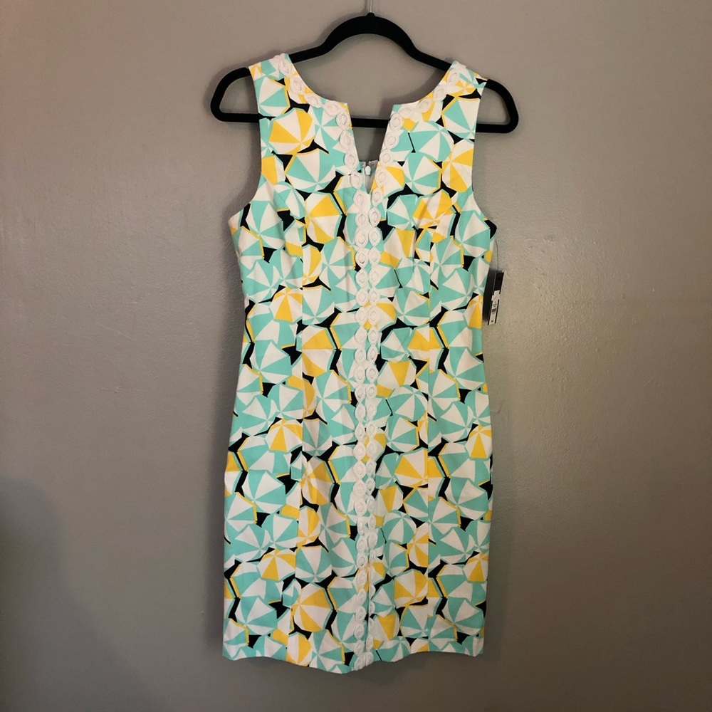 crown & ivy | Umbrella Printed Sheath Dress